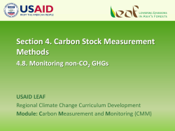 4.8 Monitoring non-CO2 GHGs V NATIONAL SCALE
