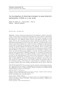 An investigation of clustering strategies in many