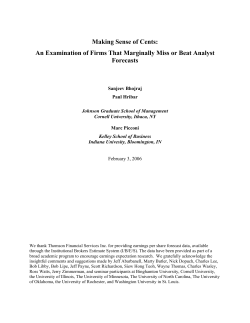 Making Sense of Cents: An Examination of Firms That Marginally