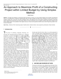 An Approach to Maximize Profit of a Constructing Project