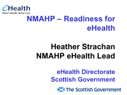 NMAHP &ndash; readiness for eHealth
