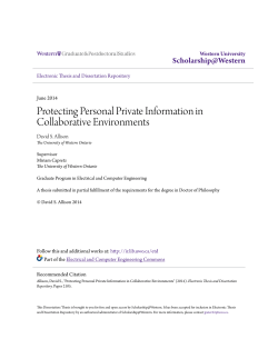 Protecting Personal Private Information in Collaborative Environments