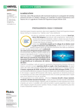 protagonista oggi e domani