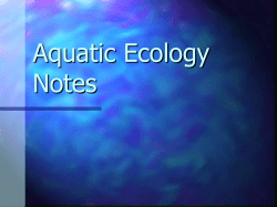 Aquatic Ecology Notes