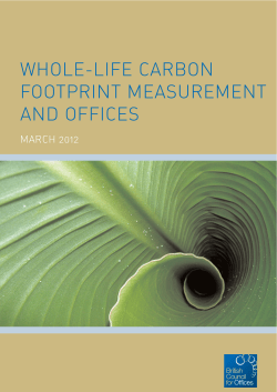 WHOLE-LIFE CARBON FOOTPRINT MEASUREMENT AND OFFICES