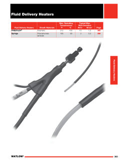 Fluid Delivery Heaters