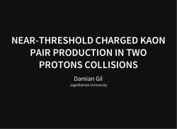 near-threshold charged kaon pair production in two protons collisions