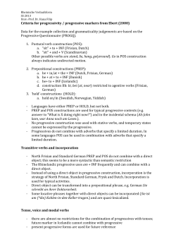 Rheinische Verlaufsform SS 2013 Univ.