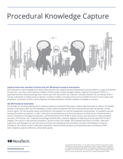 Procedural Knowledge Capture