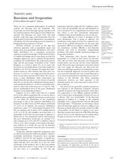 Statistics notes Bayesians and frequentists