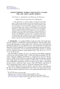 Characterizing Markov equivalence classes for AMP