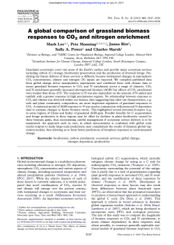 A global comparison of grassland biomass responses to CO2 and