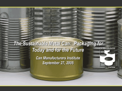 CMI Presentation Title Slide - Can Manufacturers Institute