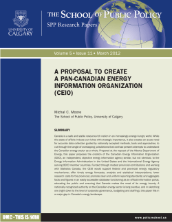 a proposal to create a pan-canadian energy