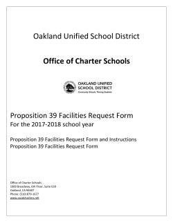 Prop 39 Facilities Request Form and Instructions