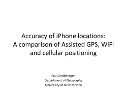 Accuracy of iPhone locations: A comparison of