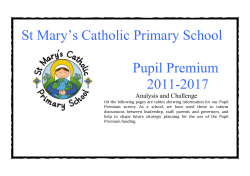 St Mary`s Catholic Primary School Pupil Premium 2011