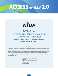 ACCESSforELLs&reg;2.0