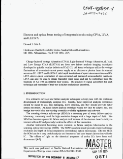 Electron and optical beam testing of integrated circuits using CIVA