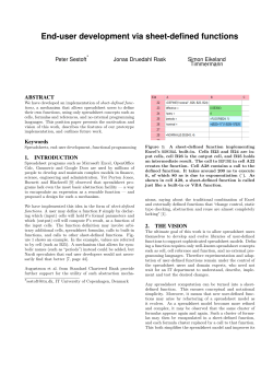 End-user development via sheet-defined functions