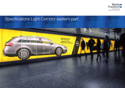 Specifications Light Corridor eastern part