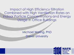 Higher ventilation rates - National Air Filtration Association