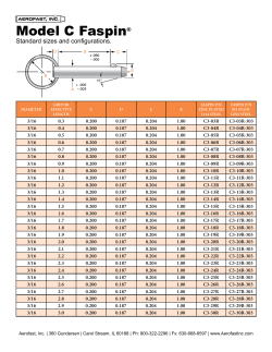Model C Faspin - Aerofast, Inc