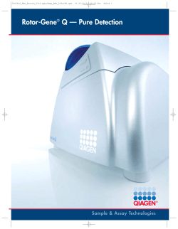 Rotor-Gene&reg; Q &mdash; Pure Detection