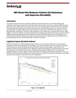 48V Board Net Reduces Vehicle CO2 Emissions and
