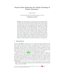 Partial Order Reduction for Model Checking of Timed Automata