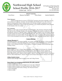 Northwood High School - Chatham County Schools