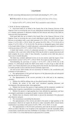 CHAPTER 90 AN ACT concerning child placement review boards