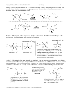 How can you tell whether the SN2 reaction occurs with front side