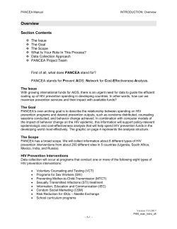 ARQ Sex Worker (SW) Intervention Sheet - HIV InSite