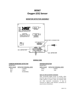 80367 Oxygen (O2) Sensor