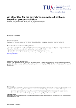 An algorithm for the asynchronous write-all problem based on
