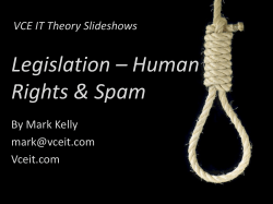 IT Applications Theory Slideshows - VCE IT Lecture Notes by Mark