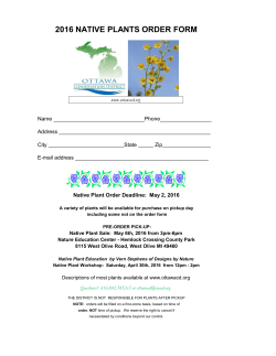 2016 native plants order form
