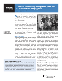 American Foods Group energy team finds over