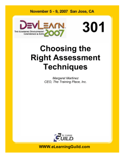 Choosing the Right Assessment Techniques