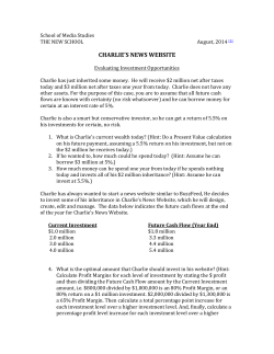 Charlie`s News Website - Charles Warner`s Website