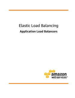 Elastic Load Balancing - Application Load