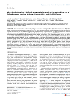 Migration in Confined 3D Environments Is Determined by a