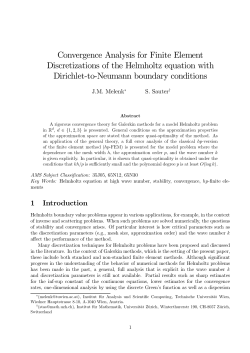 Convergence Analysis for Finite Element Discretizations of the