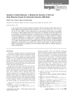 Geometry of Simple Molecules. 2. Modeling the Geometry of AX3E