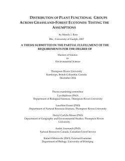 distribution of plant functional groups across grassland