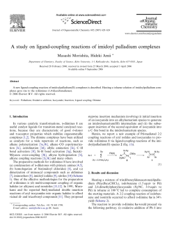 A study on ligand-coupling reactions of imidoyl palladium complexes