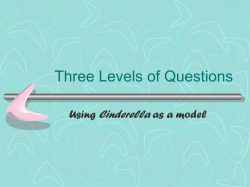 Three Levels of Questions