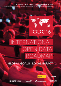 international open data roadmap