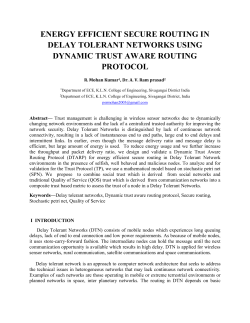 energy efficient secure routing in delay tolerant networks using